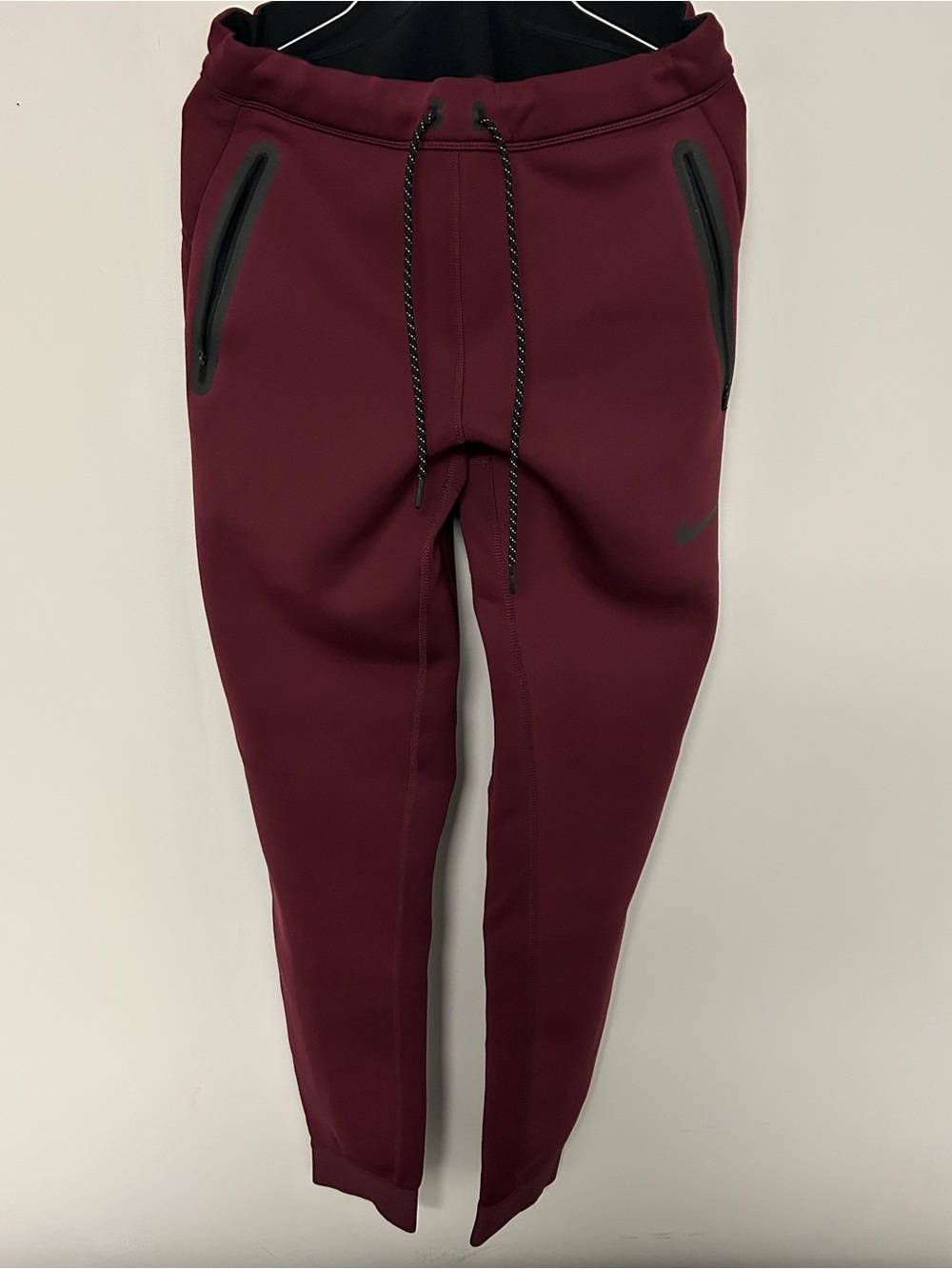 Nike Men’s Athletic Shorts - Maroon with Black Accents